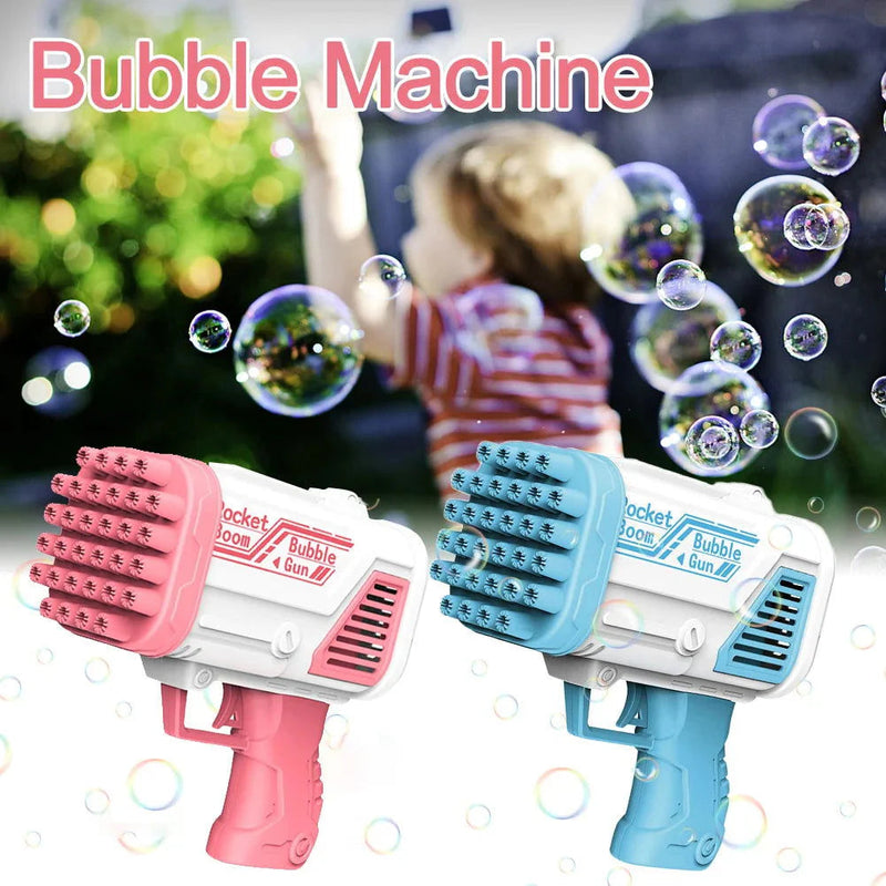 Bubble Machine Gun 36 Holes Blaster For Kids