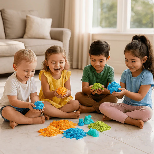 مجموعة قوالب الرمل المضحكة - مجموعة قوالب الرمل السحرية