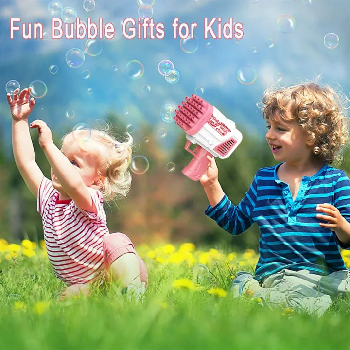 Bubble Machine Gun 36 Holes Blaster For Kids